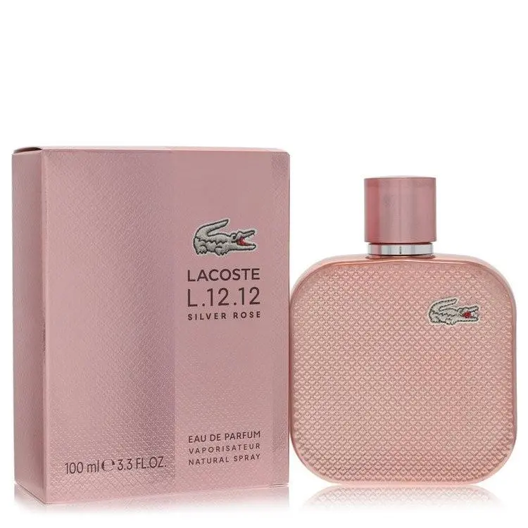 Lacoste L.12.12 Silver Pink Eau De Parfum Spray 3.3 oz 100ml Perfume For Women
