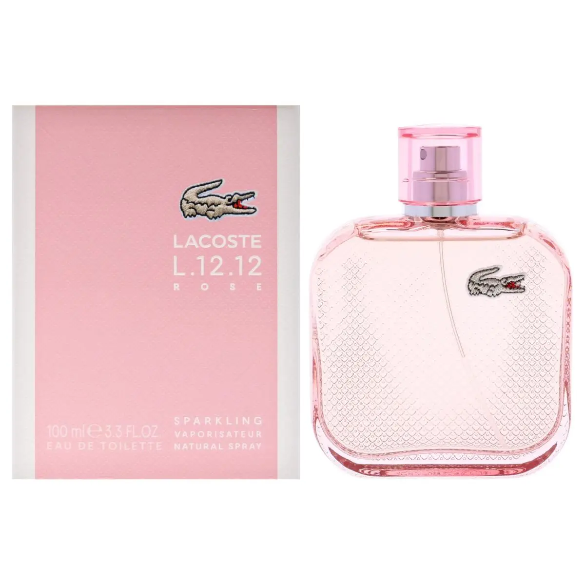 2 Pack  Eau De L.12.12 Rose Sparkling  For Women - 3.3 oz Edt by Lacoste