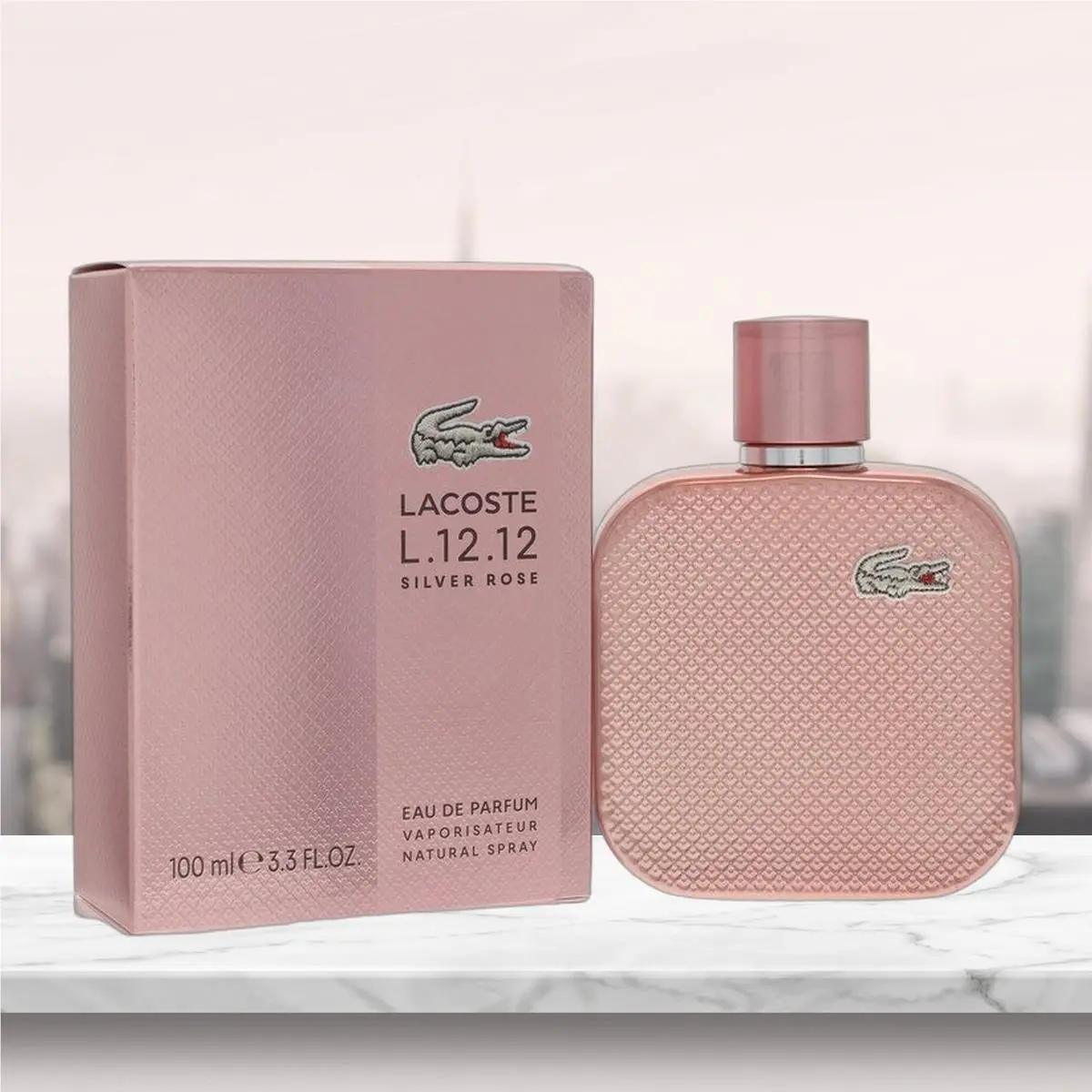 Eau De  L.12.12 Silver Pink Eau De Parfum Spray By  - 3.3 by Lacoste