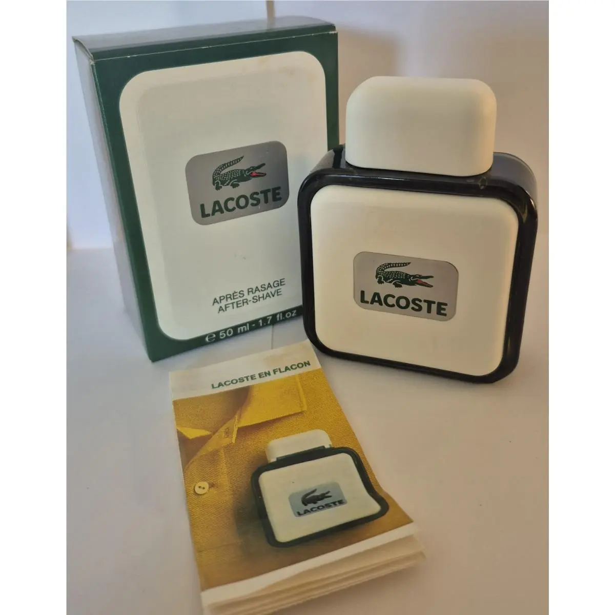 1.7oz Men`s Aftershave Lotion Splash As Pictured Vintage Sofipar Intl by Lacoste