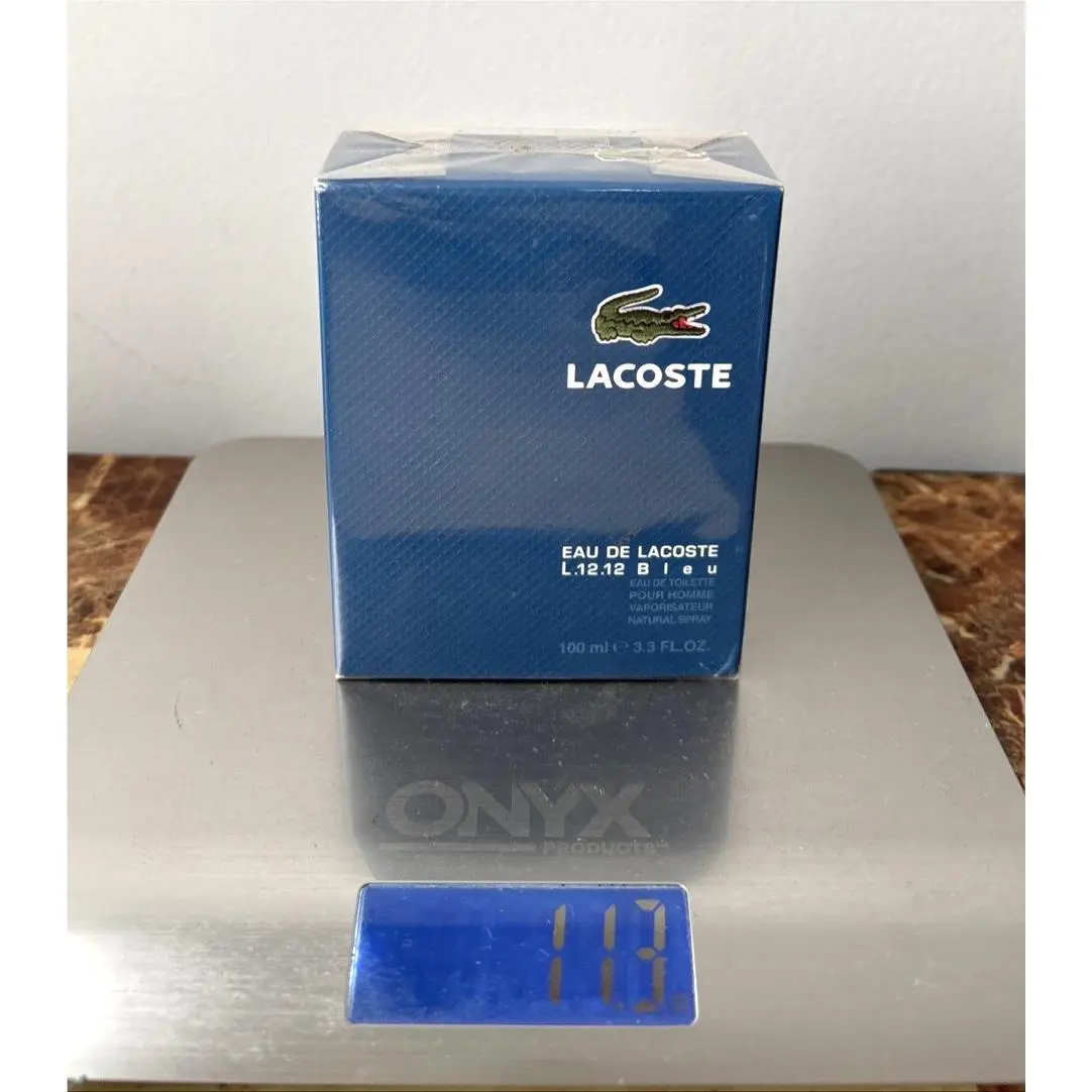 Vintage 2011 Eau De  L.12.12 Bleu Pour Homme Men 3.3 oz 3.4 Edt by Lacoste