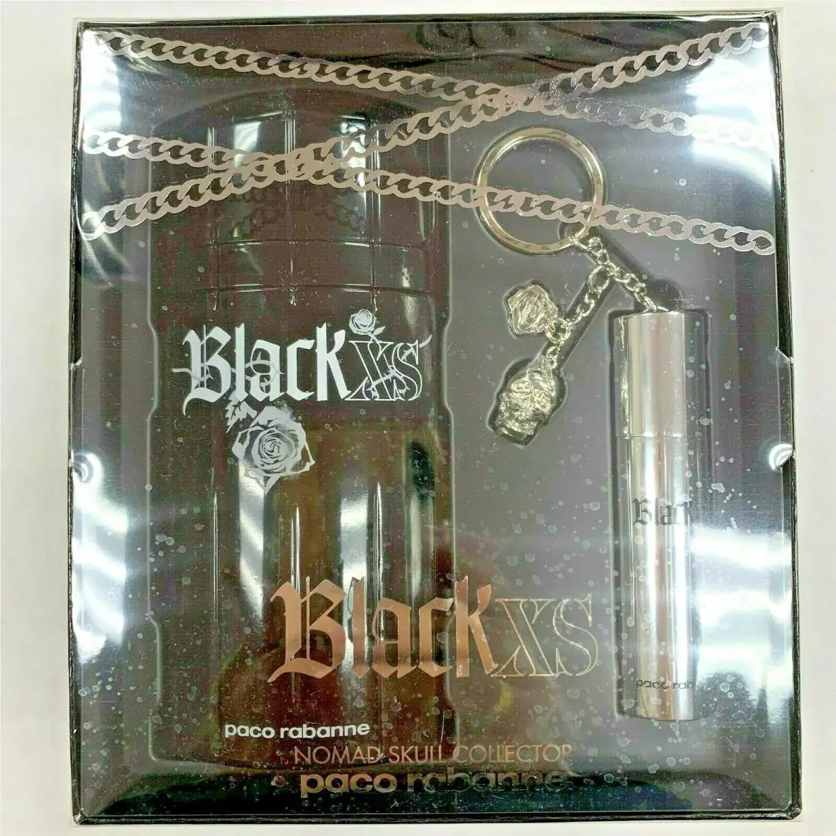Black XS  Men 3.4 oz Eau de Toilette Spray+10 ML Mini Very Rare by Paco Rabanne