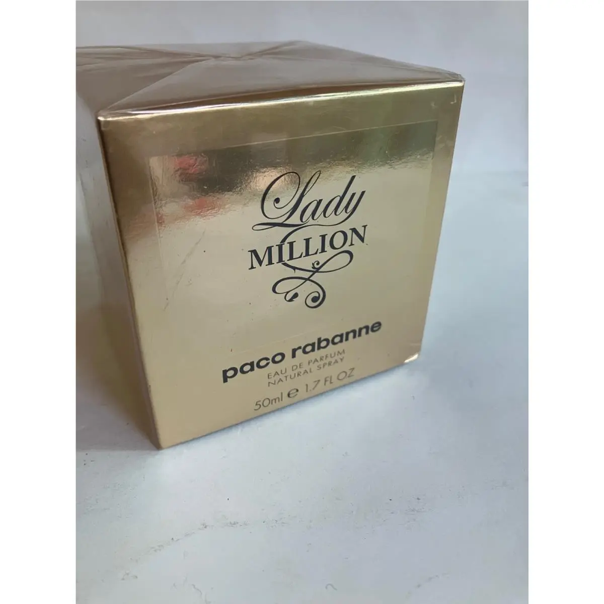 Lady Million Gold Letters 1.7oz Edp Spray Rare by Paco Rabanne