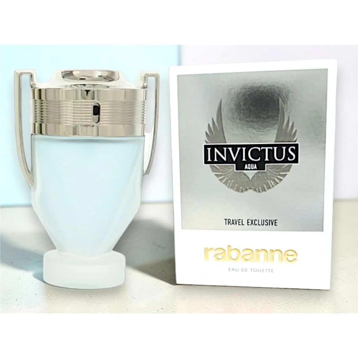 Invictus Aqua  Eau De Toilette 3.4 Oz 100 ml Travel Exclusive by Paco Rabanne