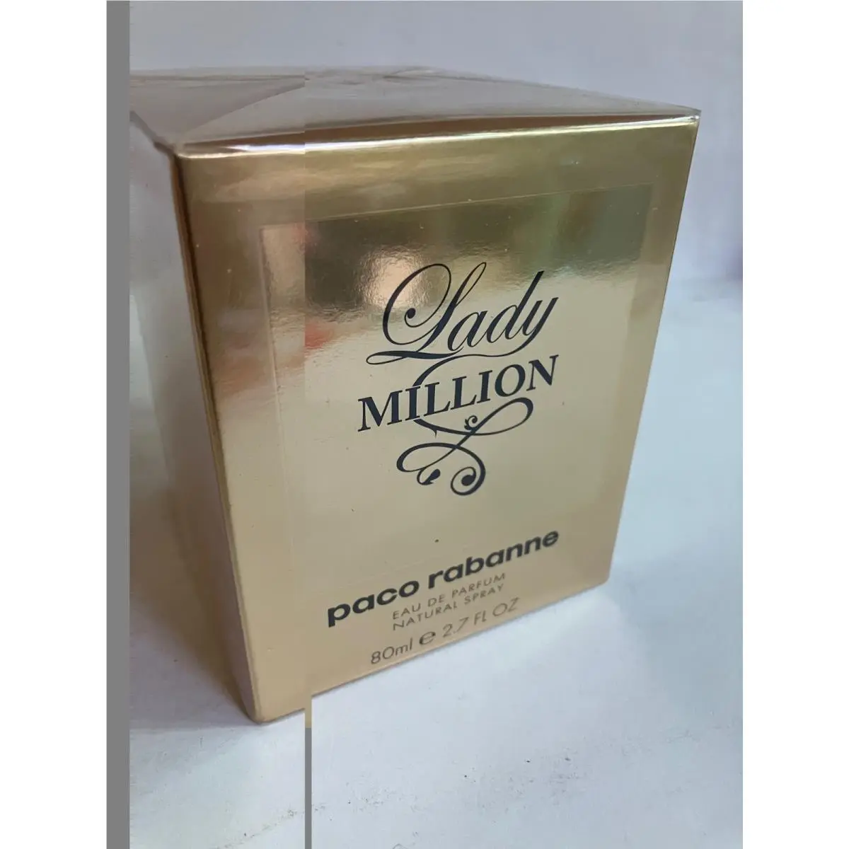 Lady Million Gold Letters 2.7oz Edp Spray Rare by Paco Rabanne