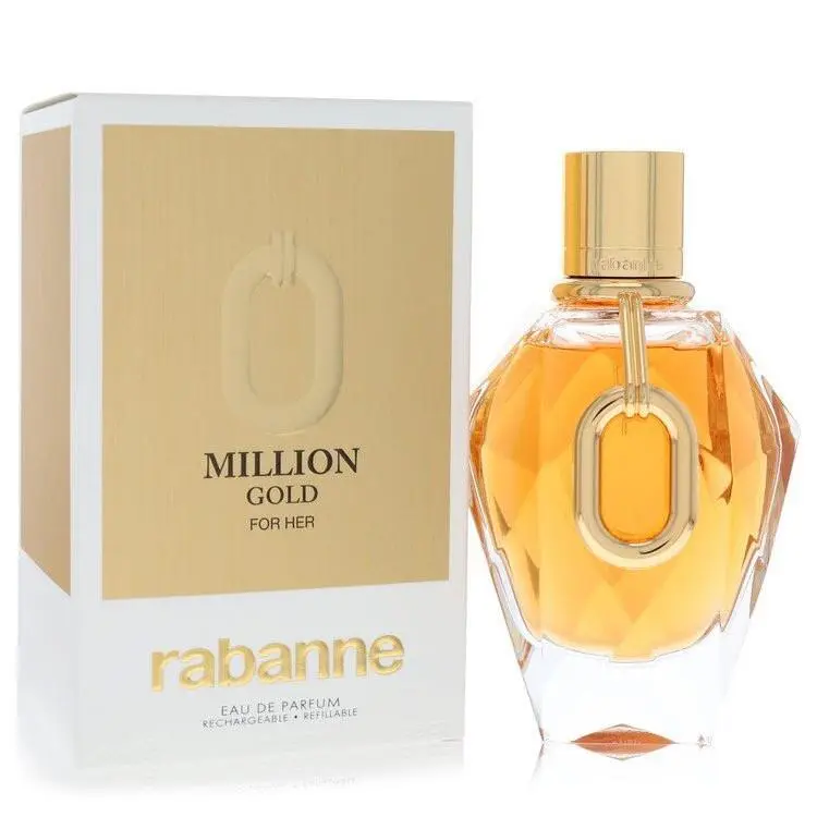 Million Gold  Eau De Parfum Refillable Spray 3 oz W by Paco Rabanne
