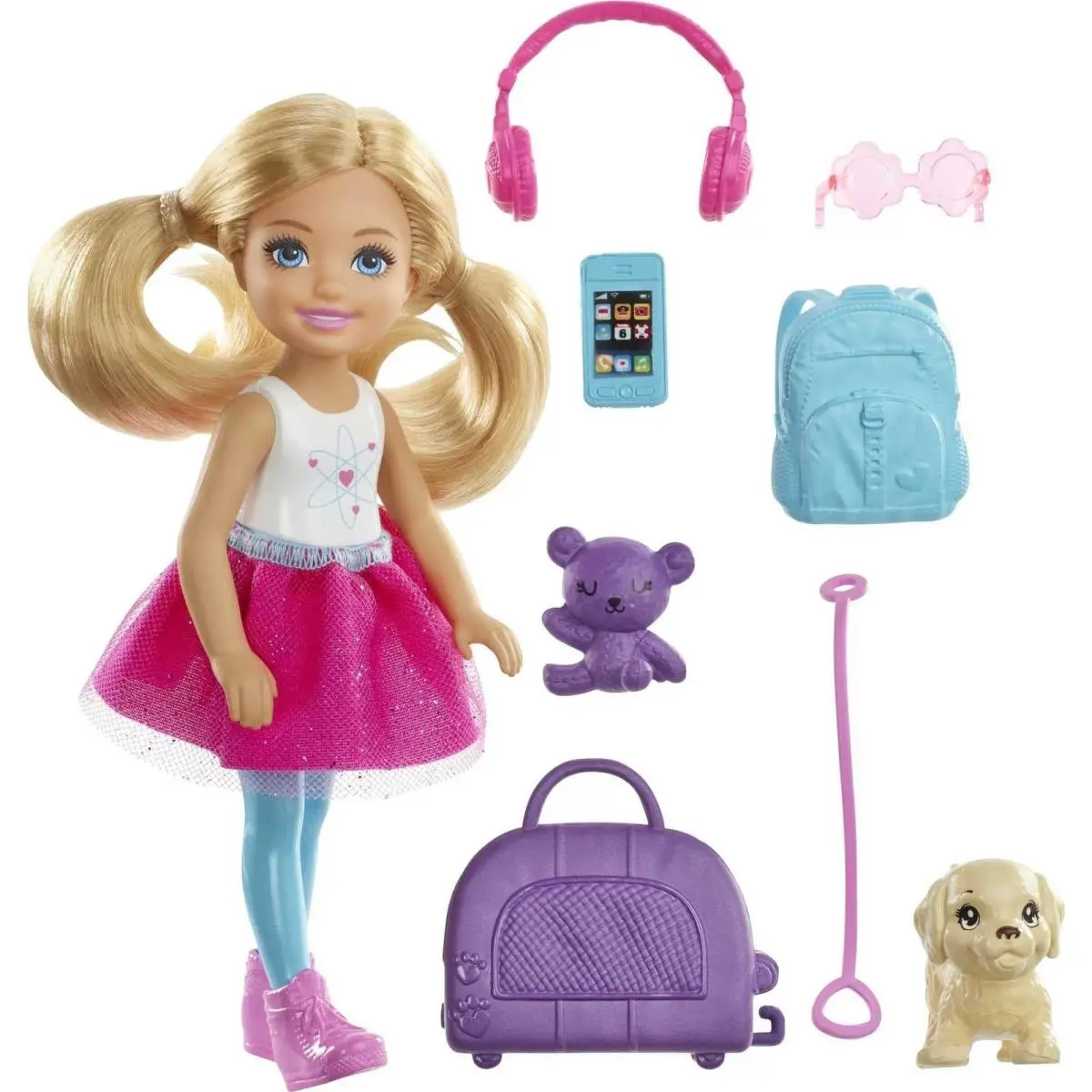 Barbie Dreamhouse Adventures Doll Accessories Travel Set with Blonde
