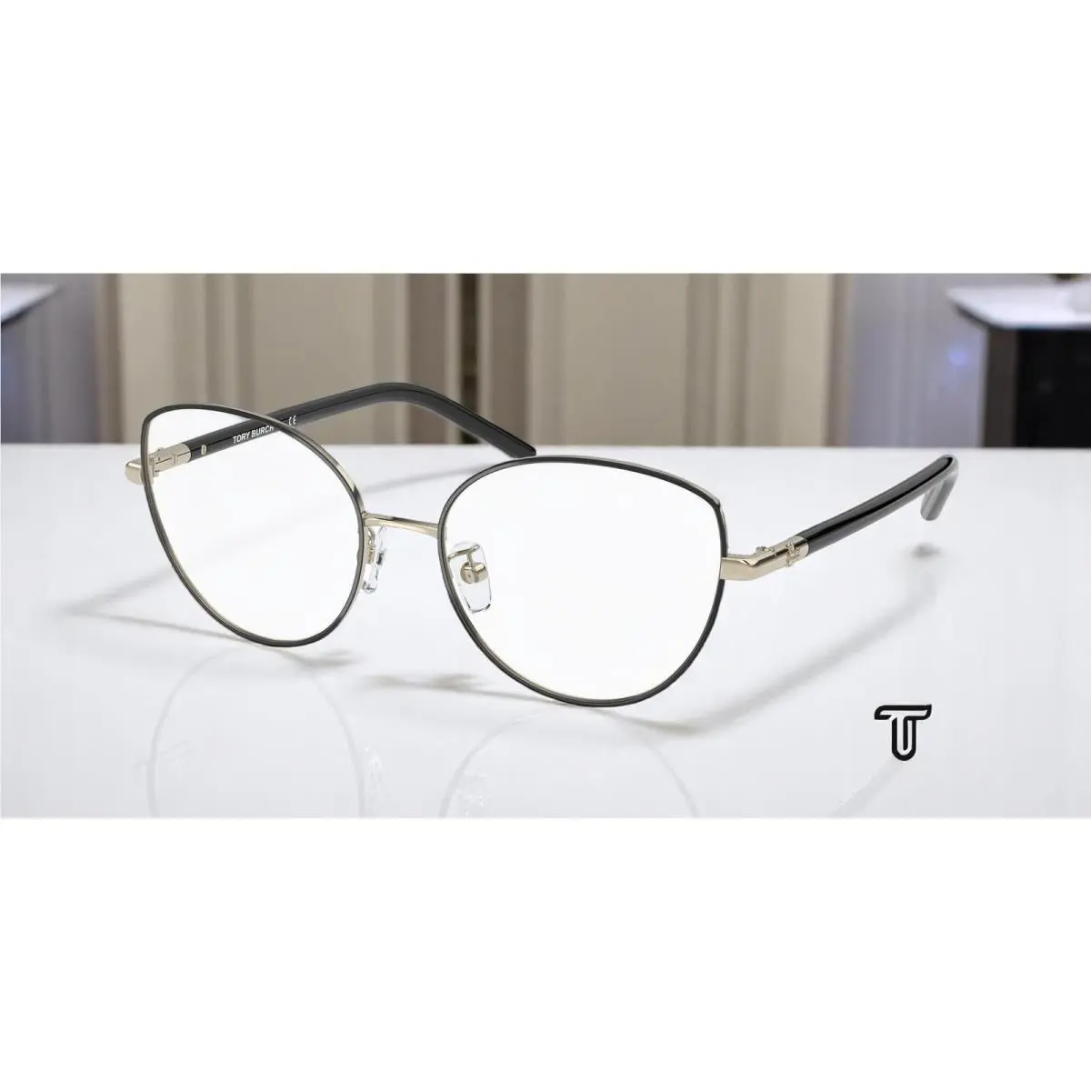 TY1073 3310 Light Gold Demo Lens 54 mm Women`s Eyeglasses by Tory Burch