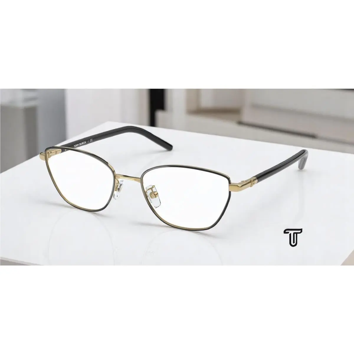 TY1074 3310 Shiny Gold Demo Lens 52 mm Women`s Eyeglasses by Tory Burch