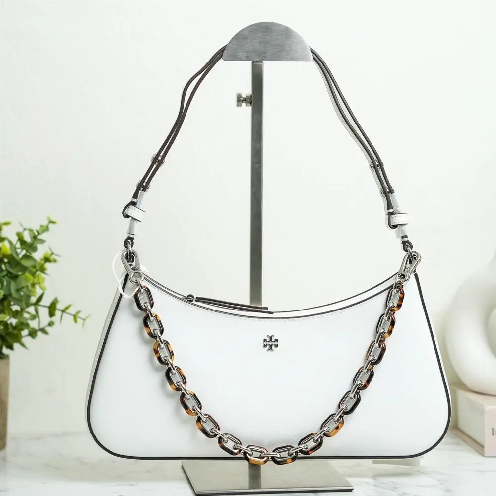 Rory Novelty Crinkle Shoulder Bag in Cirrus Cloud by Tory Burch