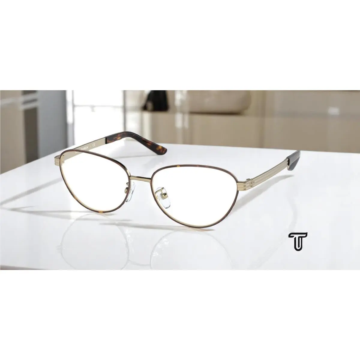 TY1071 3279 Dk Tortoise Transfer G Demo Lens 53 mm Women`s Eyeglasses by Tory Burch