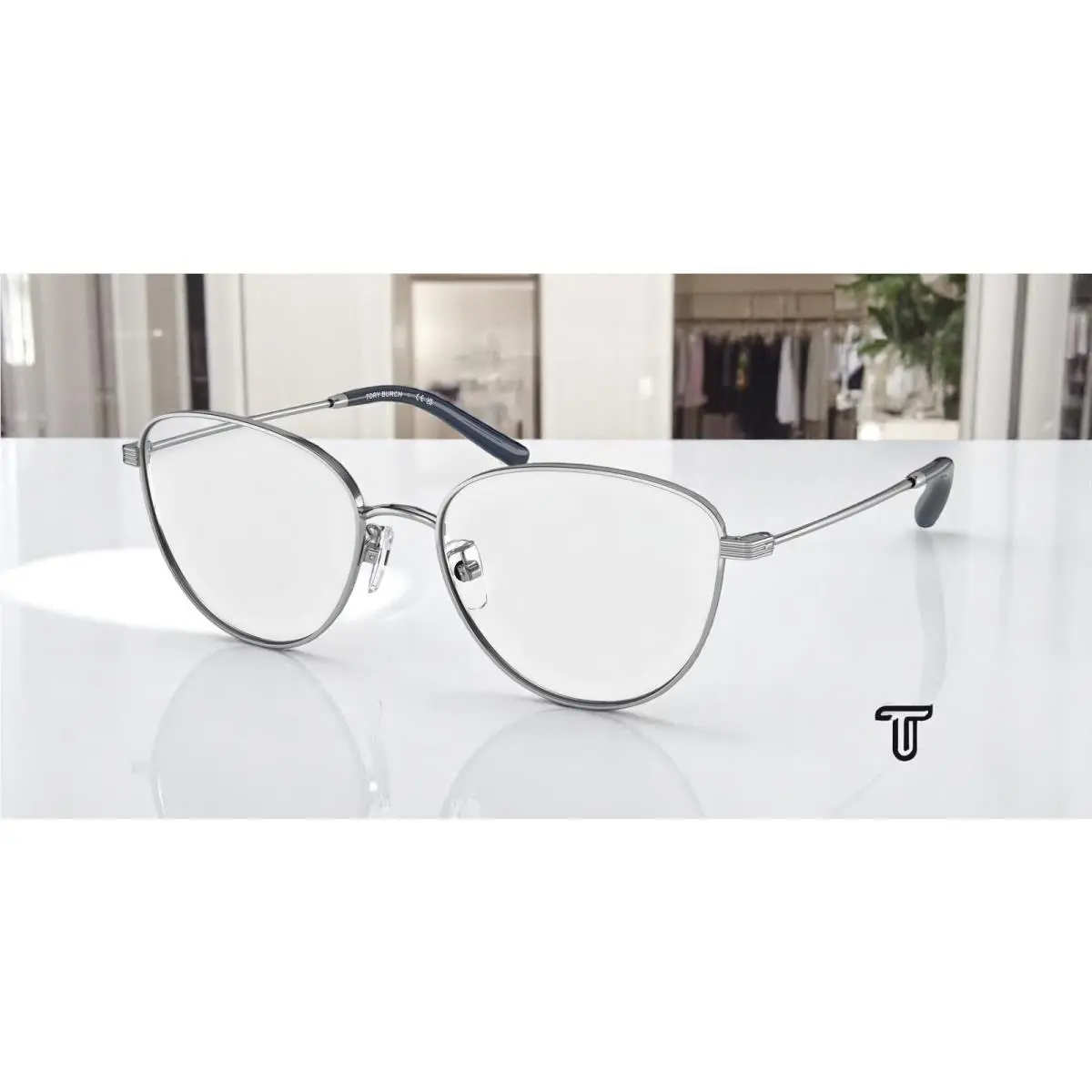 TY1082 3161 Silver 52 mm Women`s Eyeglasses by Tory Burch