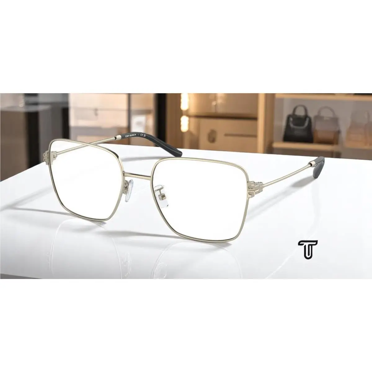 TY1078 3252 Gold Demo Lens 52 mm Women`s Eyeglasses by Tory Burch
