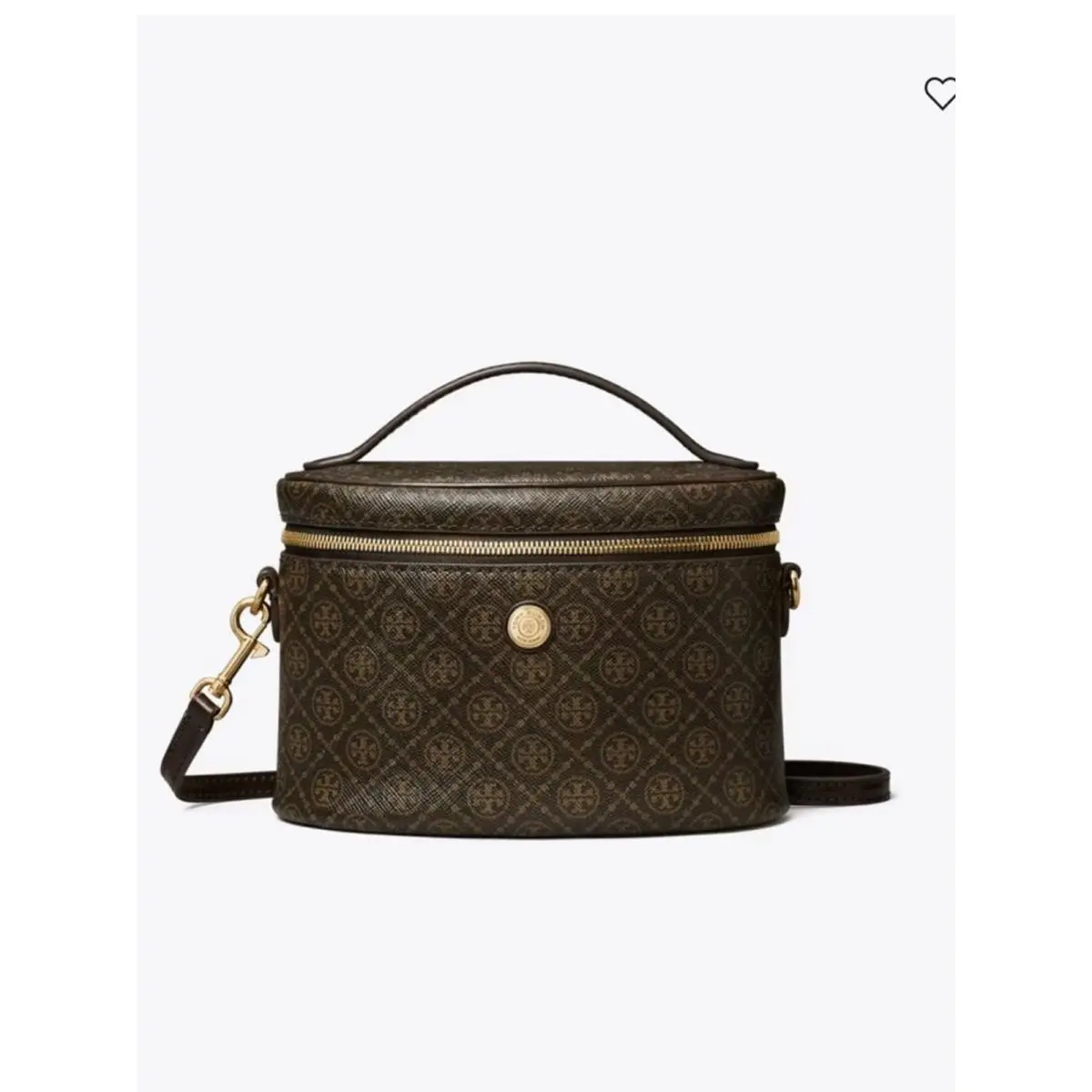 T Monogram Coated Canvas Soft Vanity Case Crossbody Bag Purse by Tory Burch
