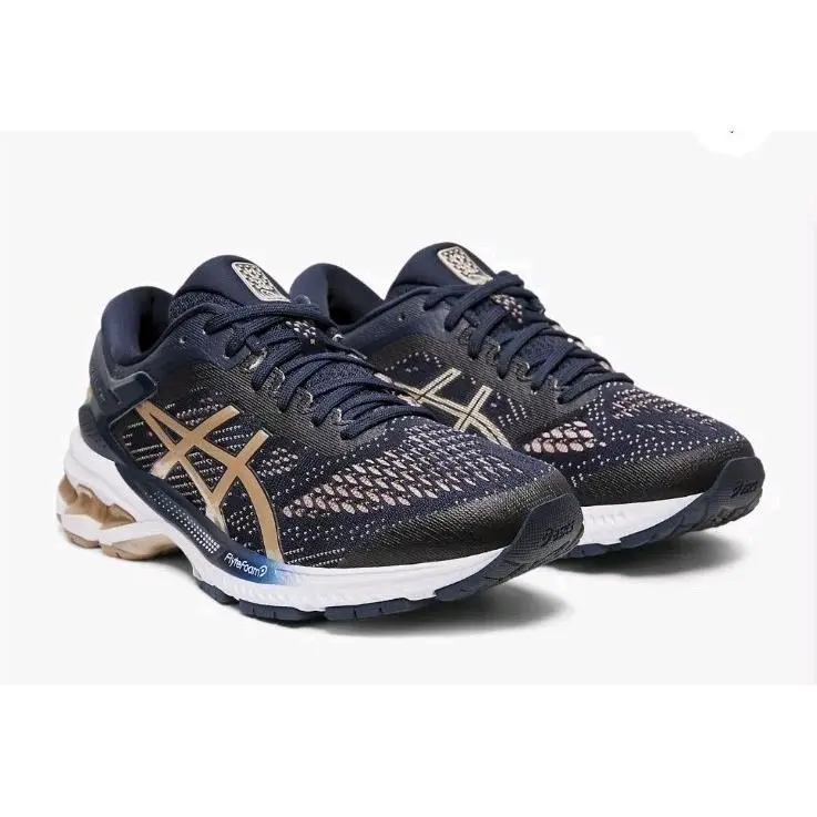 Asics Gel-kayano 26 Lace-up Blue Synthetic Women Running Shoes Sz 6.5