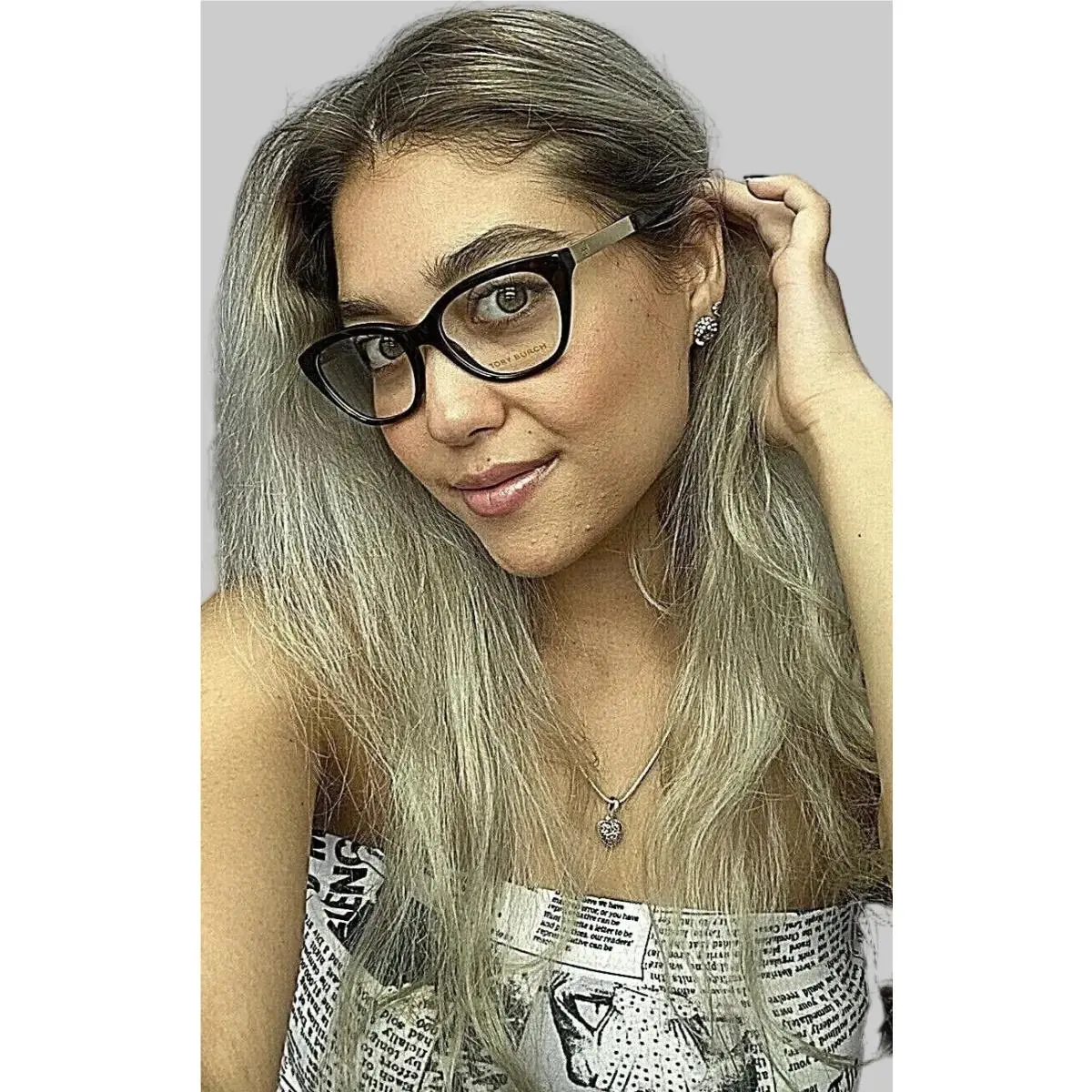 TY 2089 1519 Cat Eye Tortoise 51mm Women`s Eyeglasses Frame by Tory Burch