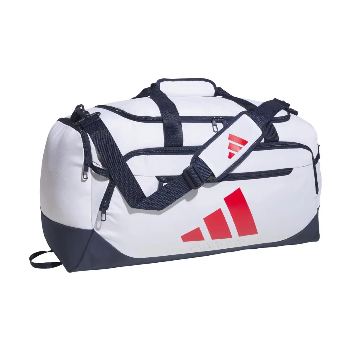 Defender 5 Medium Duffel Bag White/Night Indigo/Pure Ruby Red by Adidas