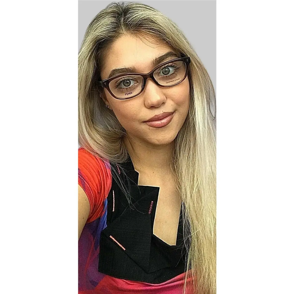 FF0072/F Tortoise/green 53mm Women`s Eyeglasses Frame Italy by Fendi
