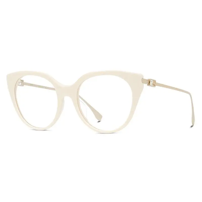 FE50010I Eyeglasses Eye Glasses 025 Ivory 53mm Women by Fendi