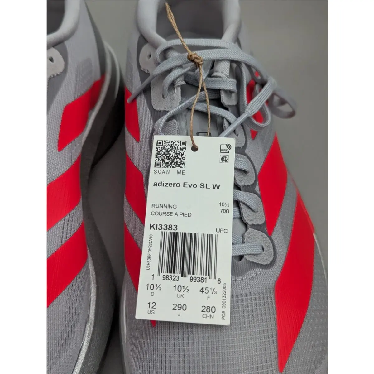 Adidas shoes - adidas Adizero Evo SL - Adizero Evo - KI3383 - Silver (UPC: 198323993816) 8