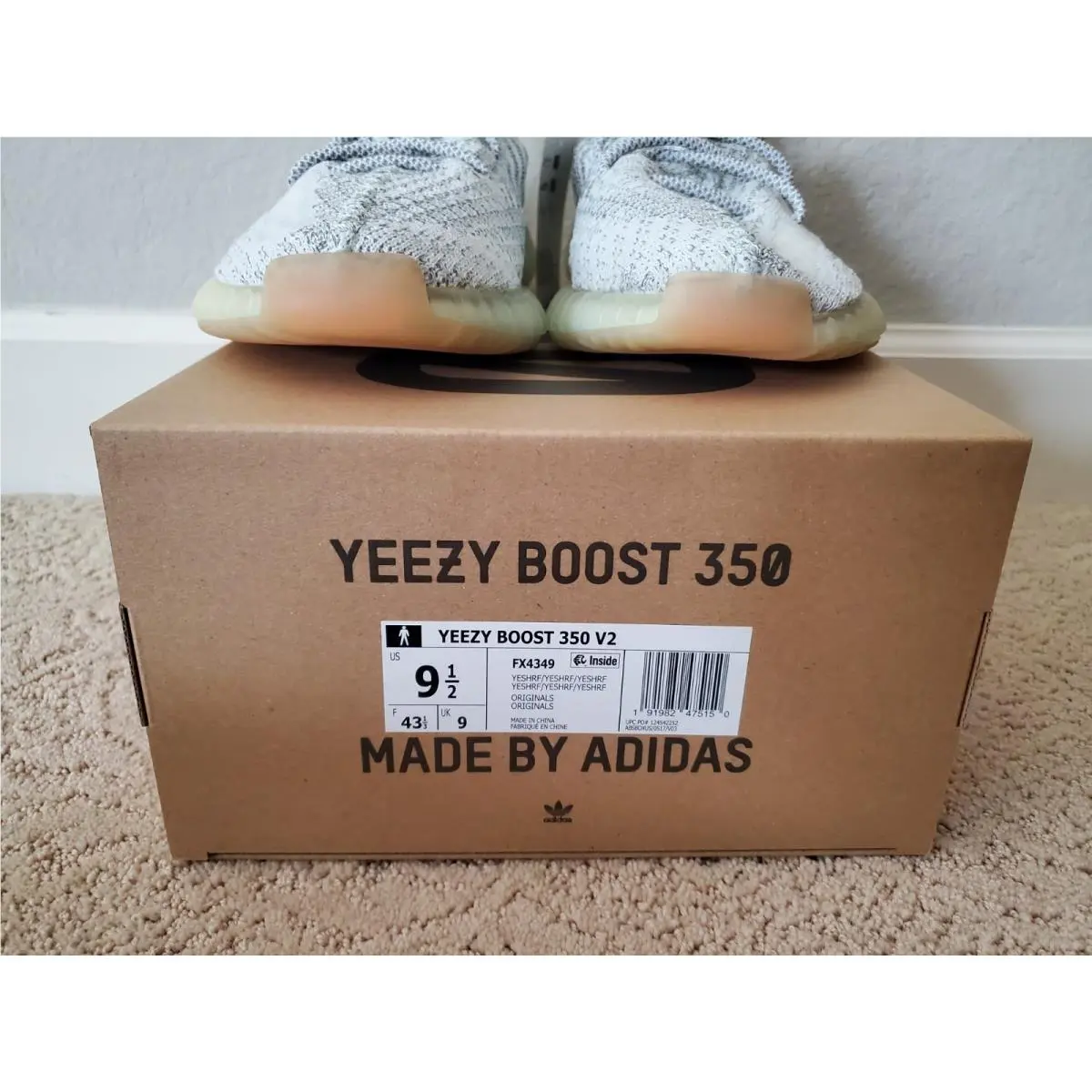 Adidas shoes - adidas Yeezy Boost 350 - Yeezy Boost - FX4349 - Gray (UPC: 0191982475150) 4