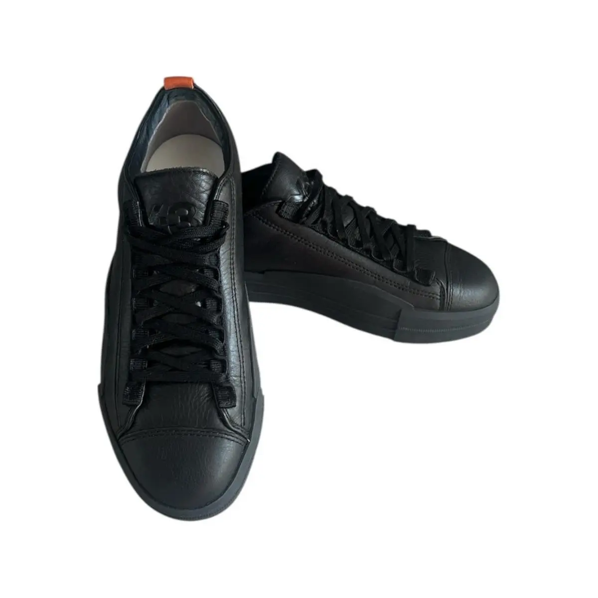 Y-3 Gazelle Black Leather Sneakers Yohji Yamamoto Women’s 6.5 HQ6510 Adidas