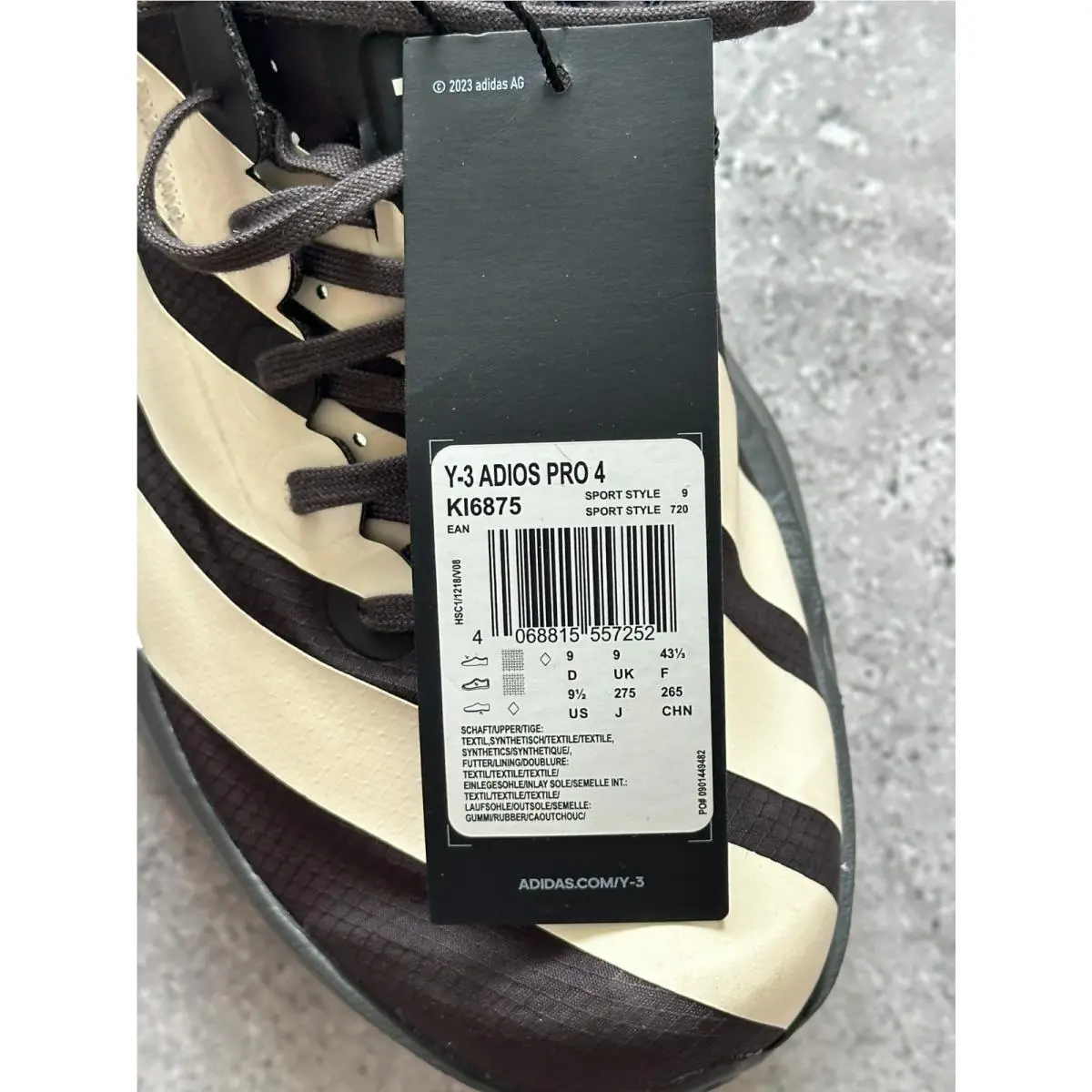 Adidas shoes - adidas Y-3 adizero - adizero - KI6876 - Black 5