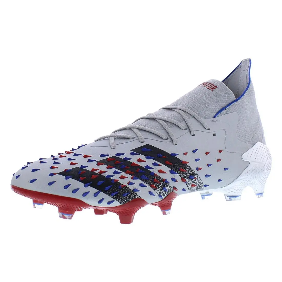Adidas shoes - Silver Metallic/Red/Royal Blue, Main: Grey (UPC: 194813889836) 0
