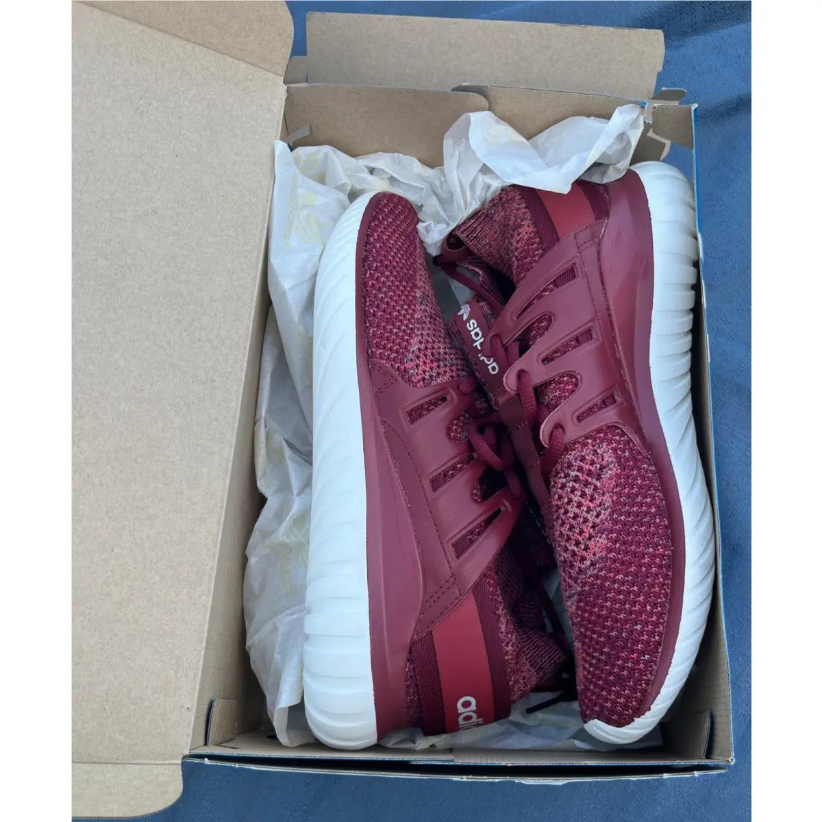 Size 9 -  Tubular Nova PK Mystery Red by Adidas