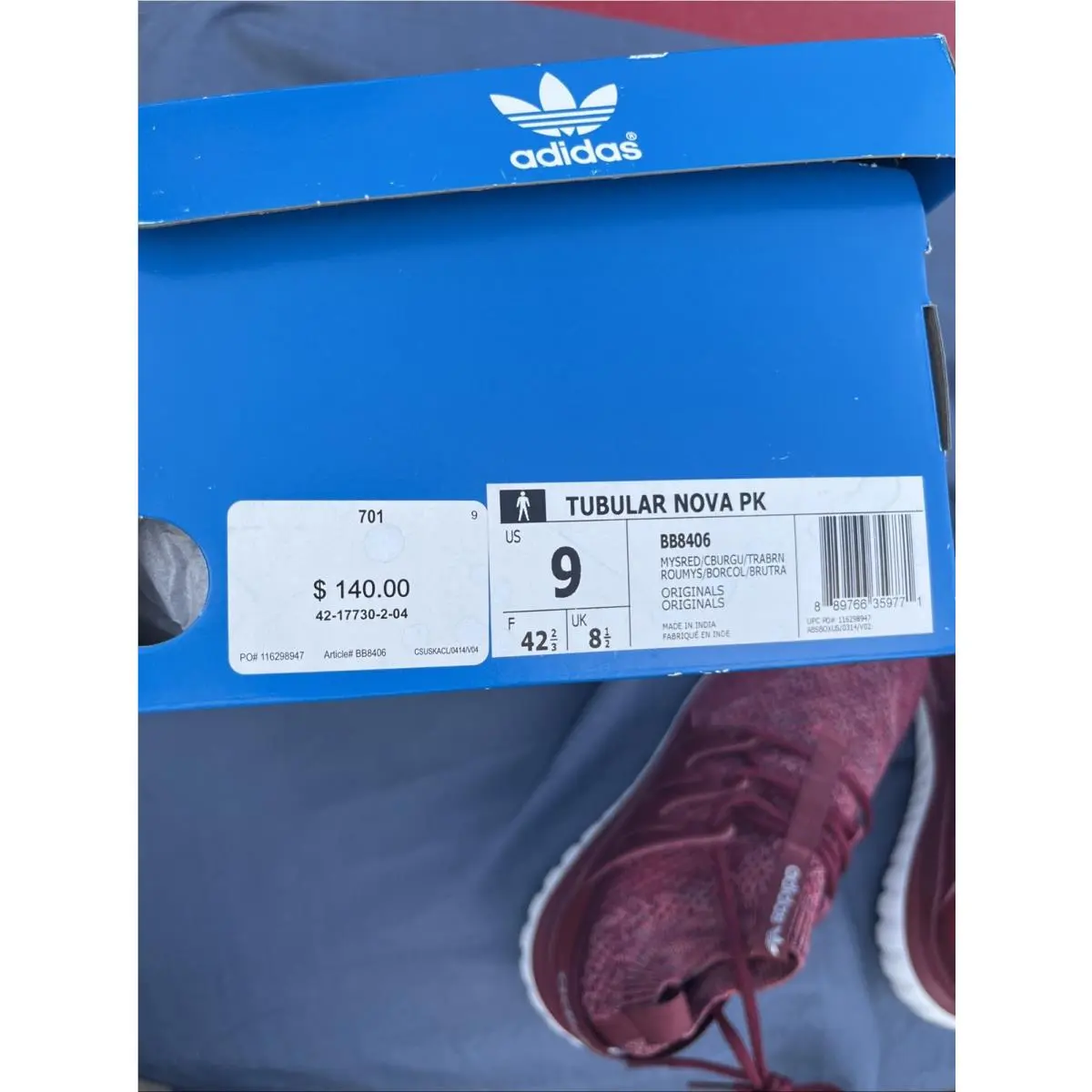 Adidas shoes - adidas Tubular Nova - Tubular Nova - BB8406 - Red 0