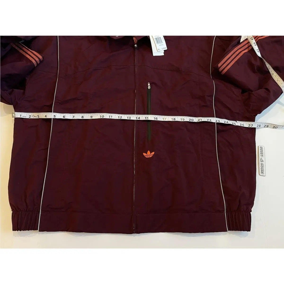 Adidas clothing - Adidas OG LA - JX6182 - Maroon 9
