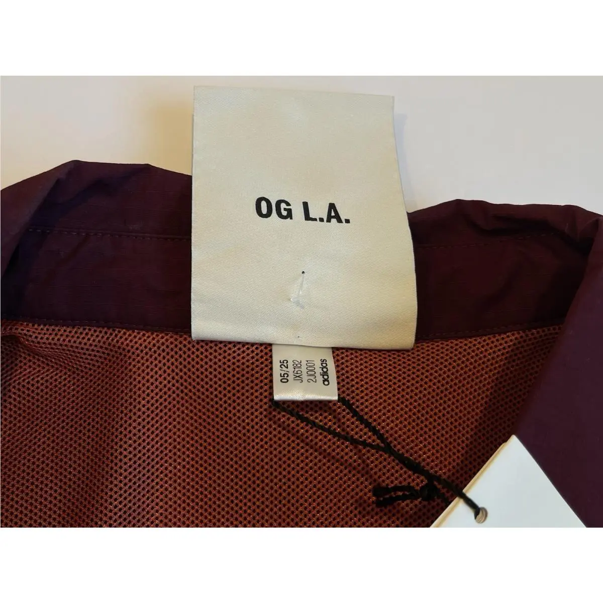 Adidas clothing - Adidas OG LA - JX6182 - Maroon 7