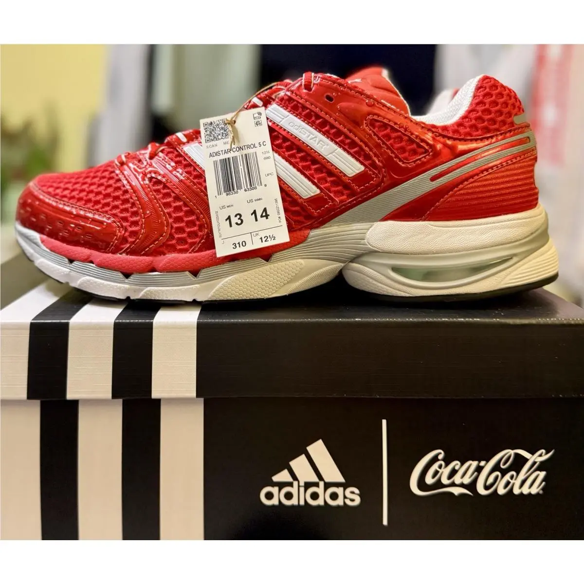 x Coca-cola Adistar Control 5 KH6895 Red Men’s Size 13 Shoes by Adidas