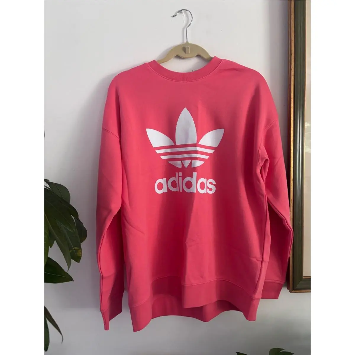Originals Trf Crew Trefoil Sweatshirt Pink Streetwear L by Adidas