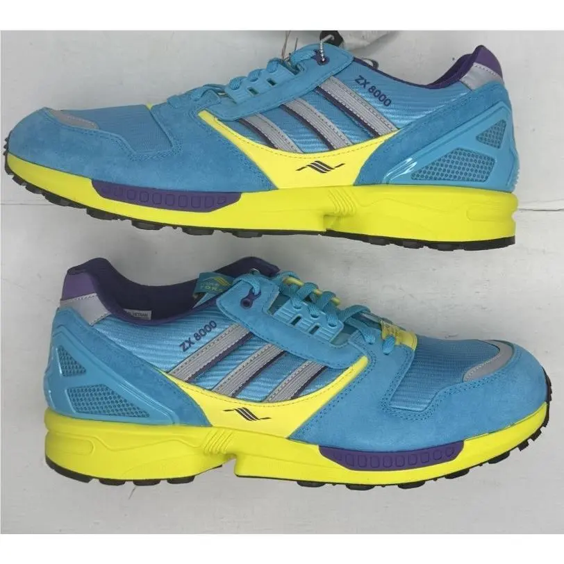 Adidas shoes - adidas ZX 8000 - JQ6739 - Blue Glow/Blue Glow/Unity Purple 3