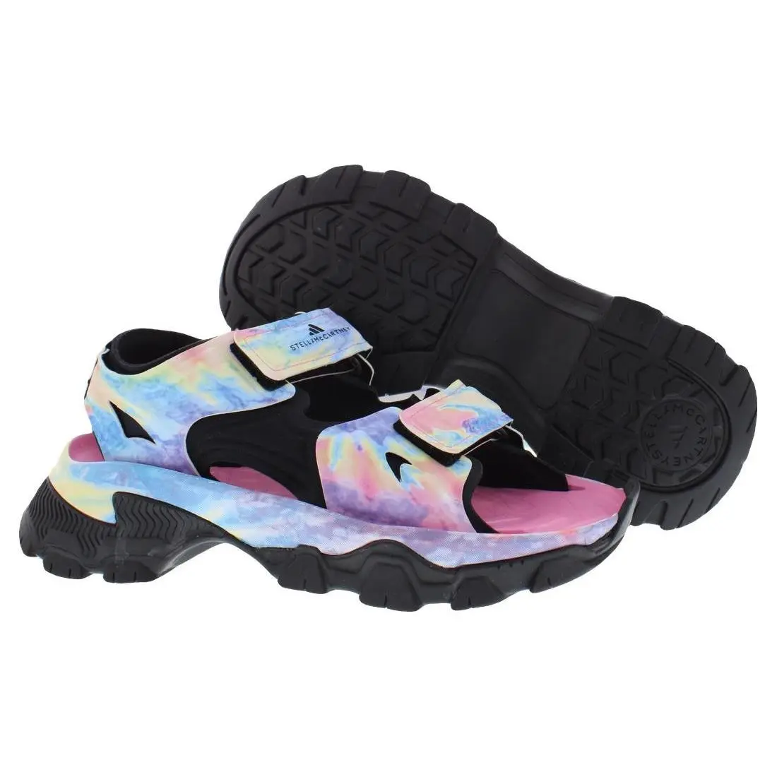 Asmc Hika Sandal Womens Shoes Size 6 Color: Bliss Pink/tie Dye by Adidas