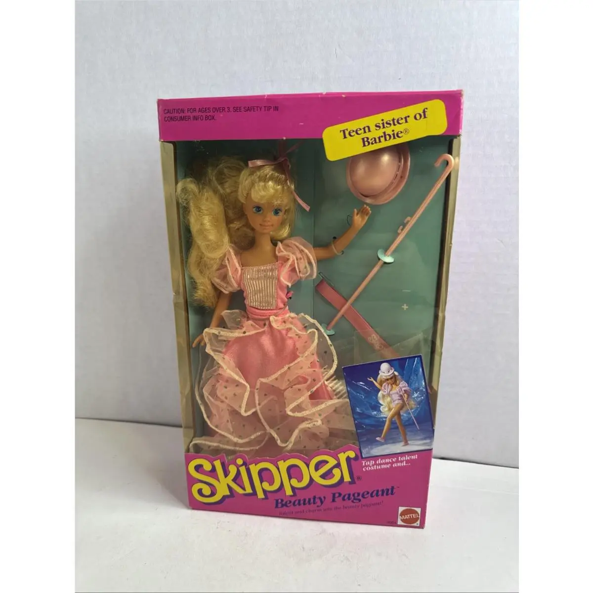 Skipper Beauty Pageant - Barbie - 9324 Yellowed Plastic