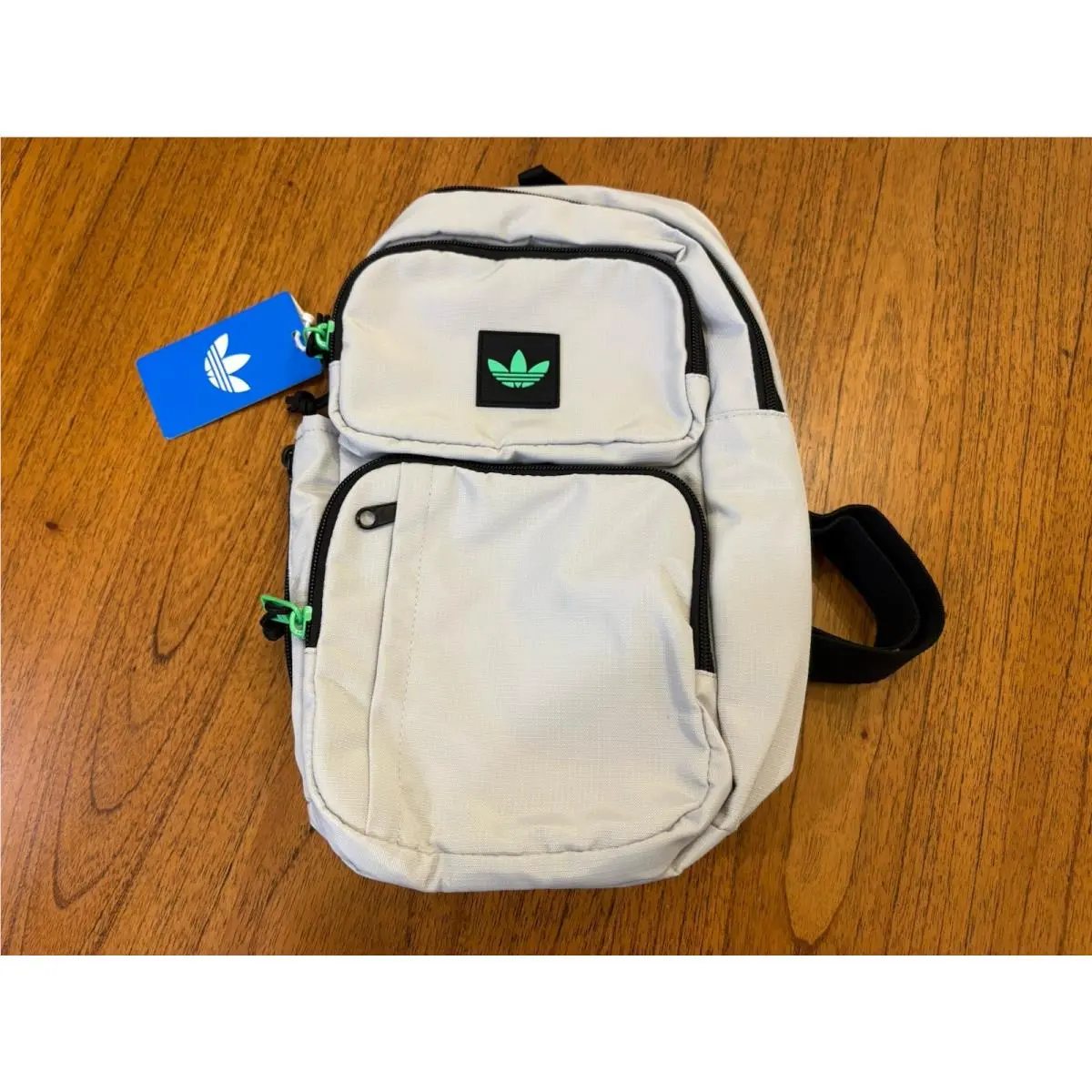 Originals Mens Light Gray Utility 4 Sling Bag Adjustable Strap by Adidas
