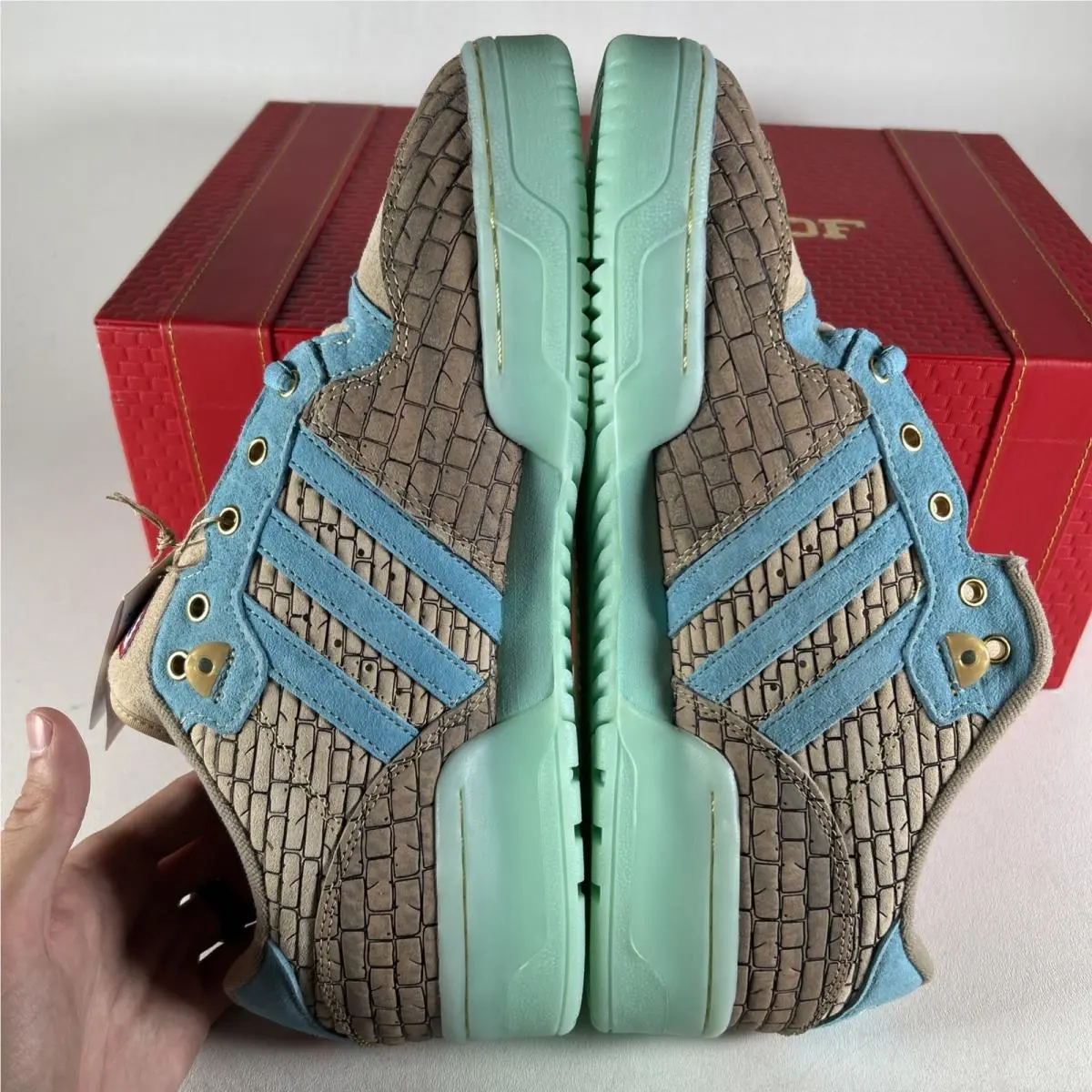 Adidas shoes - adidas Rivalry Low X Unheardof Building Bridges Lace Up - JS2972-A - Beige (UPC: 197613362776) 6