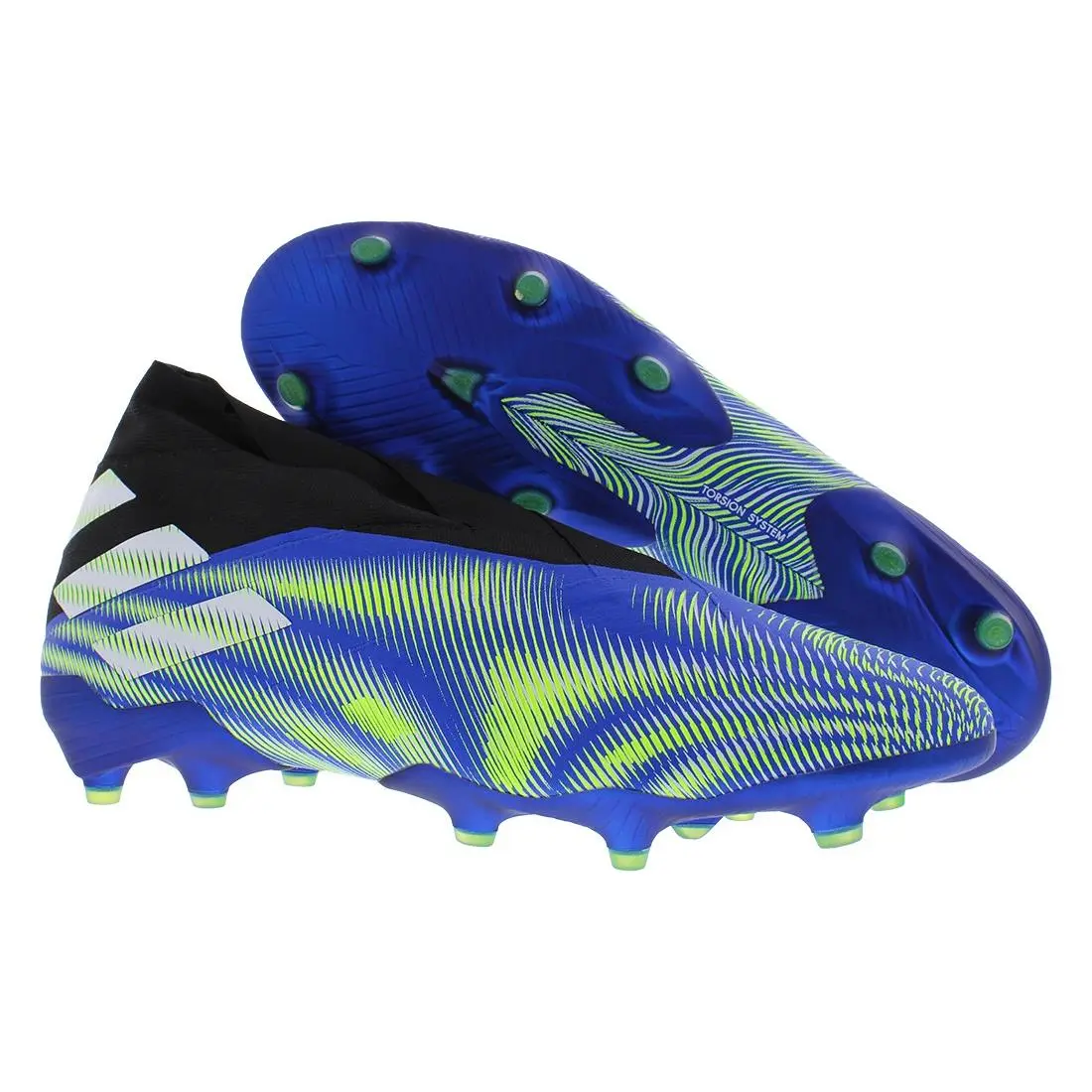 Adidas Nemeziz + Firm Ground Mens Shoes Size 13.5 Color: Royal Blue/footwear - Royal Blue/Footwear White/Solar Yellow, Main: Blue