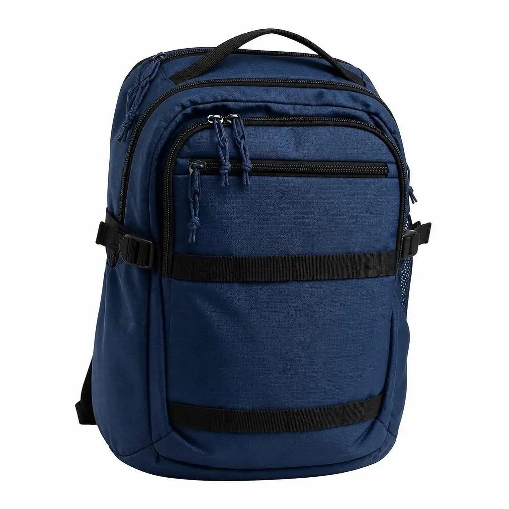 Impulse Backpack Mineral Blue Black Book Laptop School Bag JK3417 by Adidas