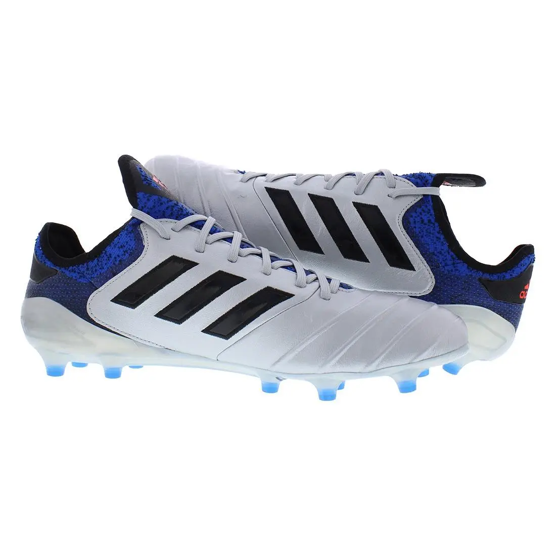 Adidas shoes - Silver Metallic/Core Black/Football Blue, Main: Silver (UPC: 191040888106) 1