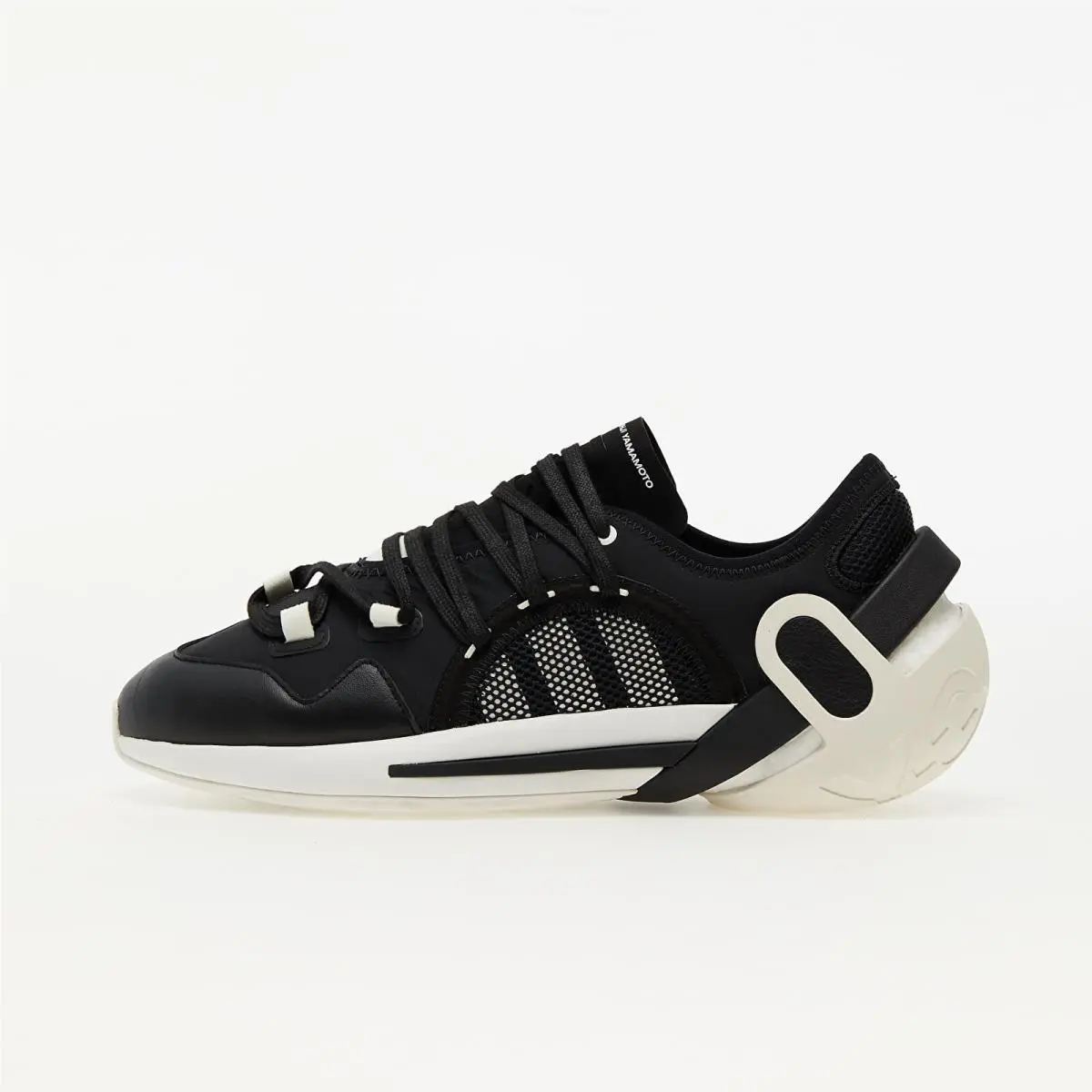 Y-3 Idoso Boost Sneakers Men`s Size 10.5 Black Cream White GW8643 by Adidas