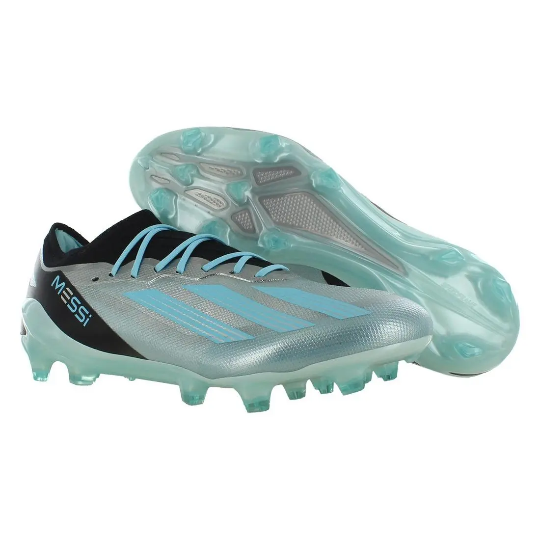 X Crazyfast Messi.1 Mens Shoes Size 13.5 Color: Silver Metallic/bliss by Adidas