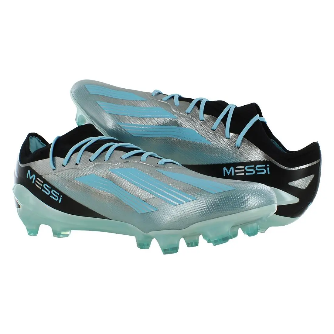 Adidas shoes - Silver Metallic/Bliss Blue/Core Black, Main: Silver (UPC: 196464969707) 2