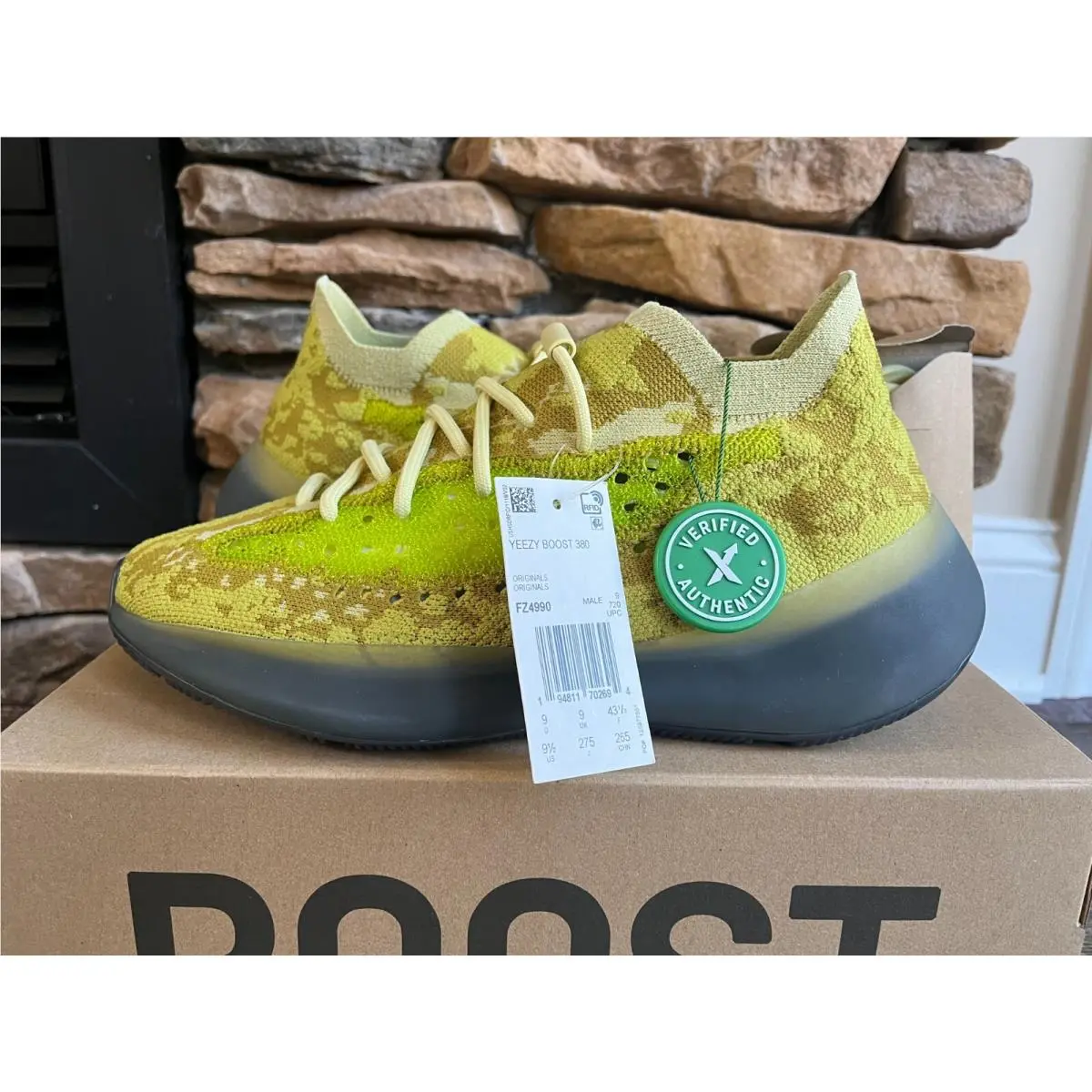 Kanye Yeezy Boost 380 Hylte Shoe Sneaker Mens 9.5 OG Box by Adidas