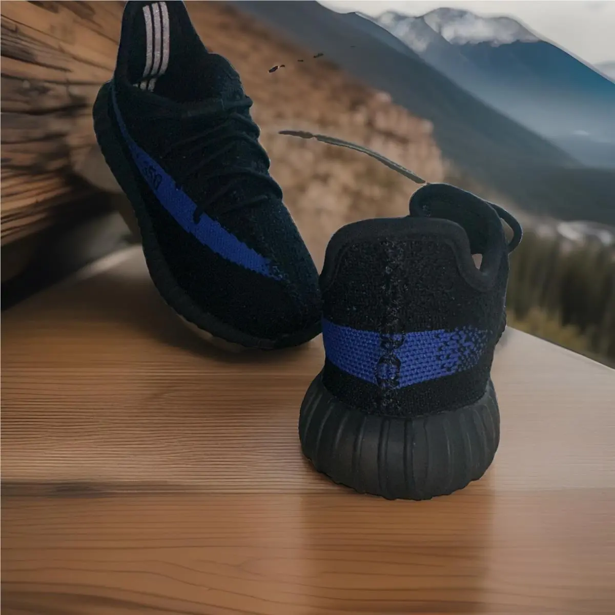 Adidas shoes - adidas Yeezy Boost 350 V2 Kids - GY7165 - Black, Blue 7