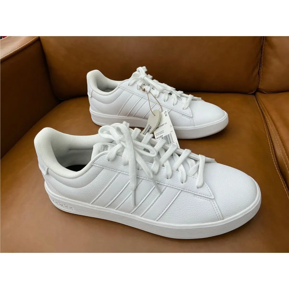 Grand Court 3.0 Sneakers Womens 10 White Low Top Athletic IH1489 by Adidas