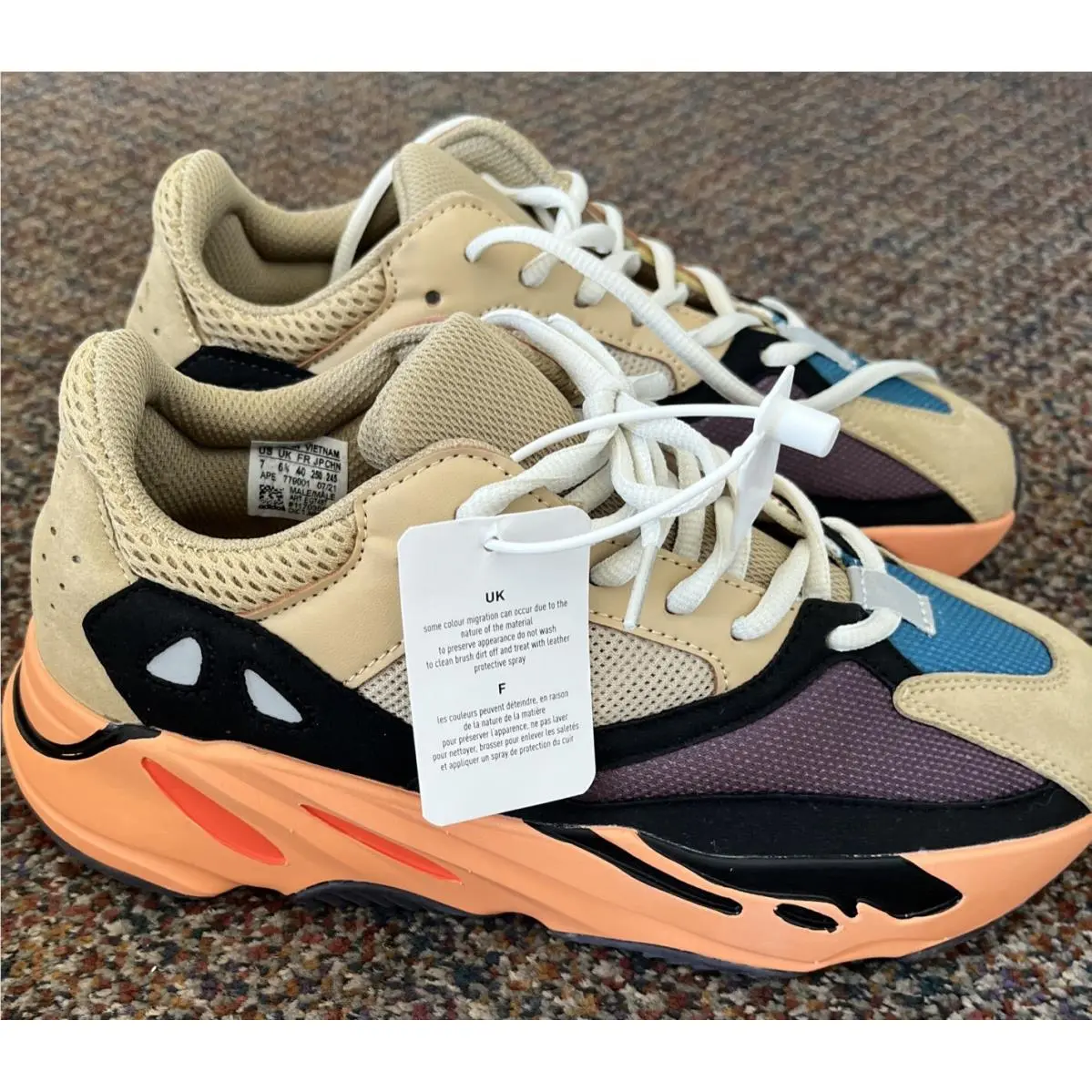 Yeezy Boost 700 Black Coffee Size 7 by Adidas
