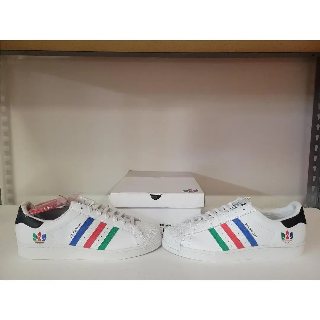 Adidas shoes - adidas Superstar - Superstar - FU9521 - White Black Blue Red Green 1